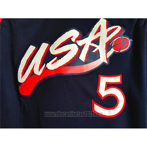 Camiseta USA 1996 Grant Hill #5 Negro
